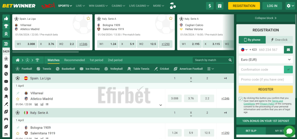 Explore the Thrills of Live Casino and Sportsbook Betwinner